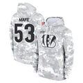Choea C.Bengals #53 Boye Mafe Player Arctic Camo Salute to Service Pullover Hoodie Limited Stitched Jerseys