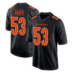 Choea C.Bengals #53 Boye Mafe Player Black Fashion Game Stitched Jerseys