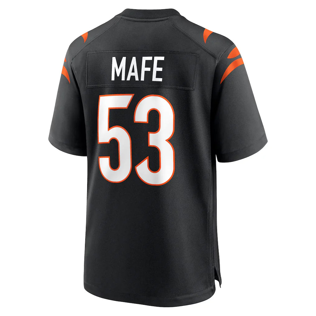 Choea C.Bengals #53 Boye Mafe Player Black Home Game Stitched Jerseys