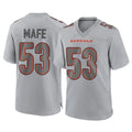 Choea C.Bengals #53 Boye Mafe Player Gray Atmosphere Fashion Game Stitched Jerseys