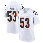 Choea C.Bengals #53 Boye Mafe Player White Home Game Stitched Jerseys