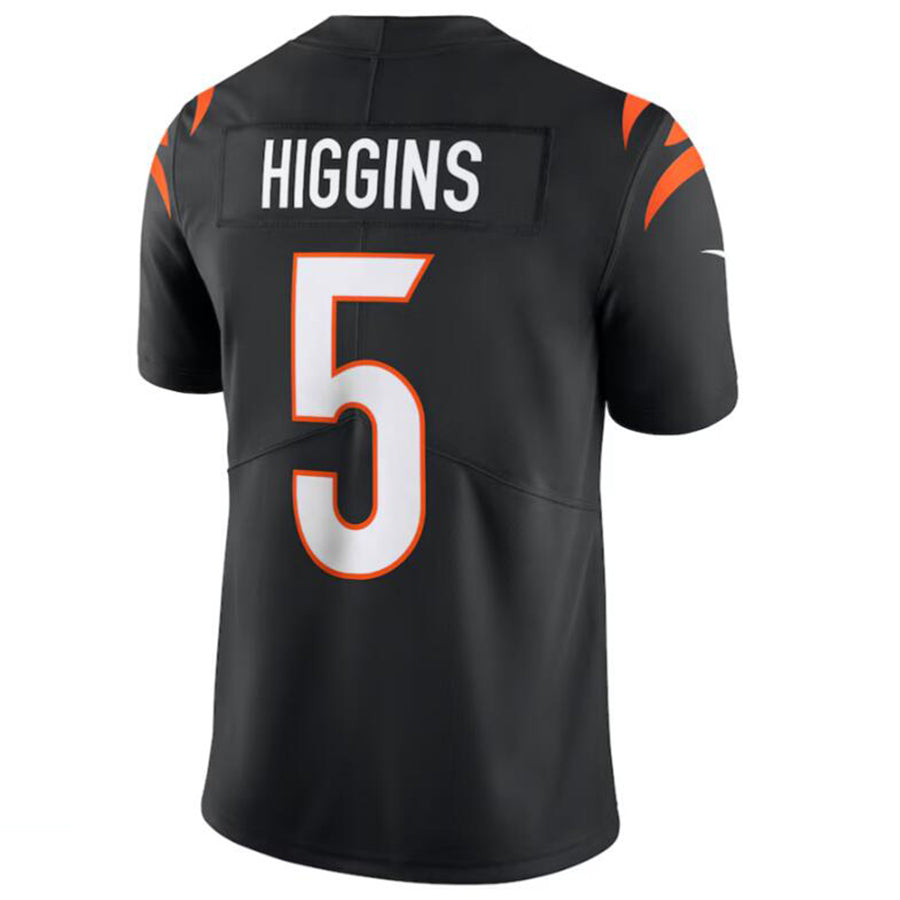 Choea C.Bengals #5 Tee Higgins Black Vapor Untouchable Limited Jersey American Stitched Jersey