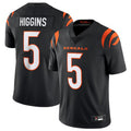 Choea C.Bengals #5 Tee Higgins Black Vapor Untouchable Limited Jersey American Stitched  Jerseys