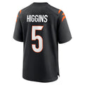 Choea C.Bengals #5 Tee Higgins Player Black Home Game Stitched Jerseys