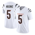 Choea C.Bengals #5 Tee Higgins Player White Vapor F.U.S.E. Limited Home Game Stitched Jerseys