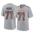 Choea C.Bengals #71 Amarius Mims Player Gray Atmosphere Fashion Game Stitched Jerseys