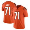 Choea C.Bengals #71 Amarius Mims Player Orange Vapor Untouchable Limited Home Game Stitched Jerseys