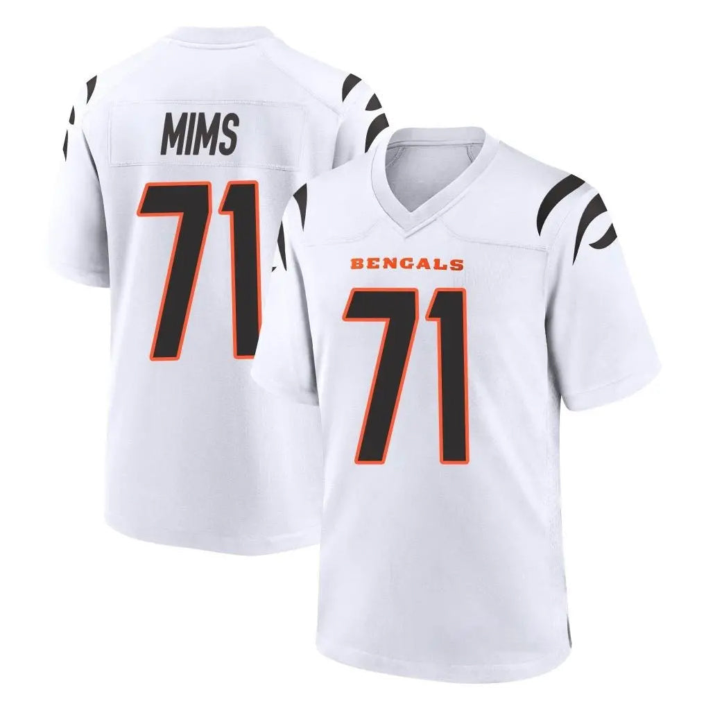 Choea C.Bengals #71 Amarius Mims Player White Home Game Stitched Jerseys