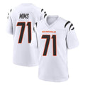 Choea C.Bengals #71 Amarius Mims Player White Home Game Stitched Jerseys