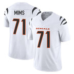 Choea C.Bengals #71 Amarius Mims Player White Vapor F.U.S.E. Limited Home Game Stitched Jerseys