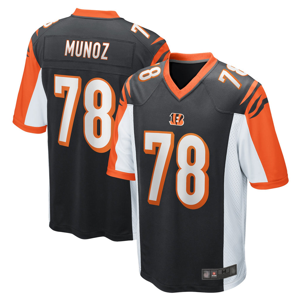 Choea C.Bengals #78 Anthony Munoz Player Black Alternate Home Game Stitched Jerseys
