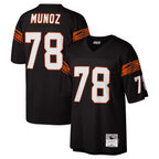 Choea C.Bengals #78 Anthony Mu?oz Player Black Mitchell & Ness Legacy Replica Stitched Jerseys