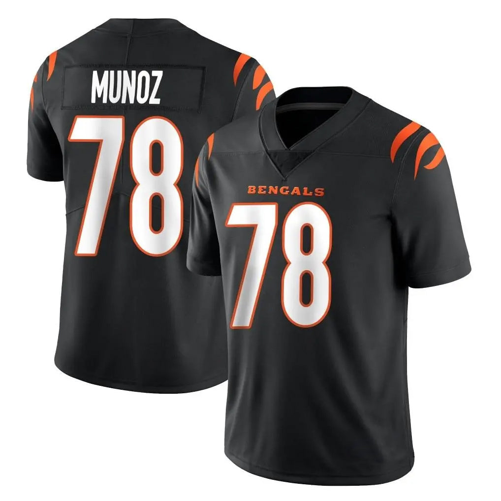 Choea C.Bengals #78 Anthony Munoz Player Black Vapor Untouchable Limited Home Game Stitched Jerseys