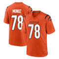 Choea C.Bengals #78 Anthony Munoz Player Orange Home Game Stitched Jerseys