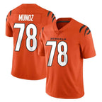 Choea C.Bengals #78 Anthony Munoz Player Orange Vapor Untouchable Limited Home Game Stitched Jerseys