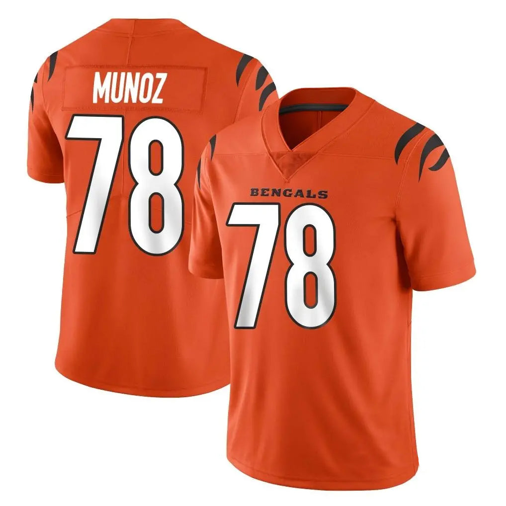 Choea C.Bengals #78 Anthony Munoz Player Orange Vapor Untouchable Limited Home Game Stitched Jerseys