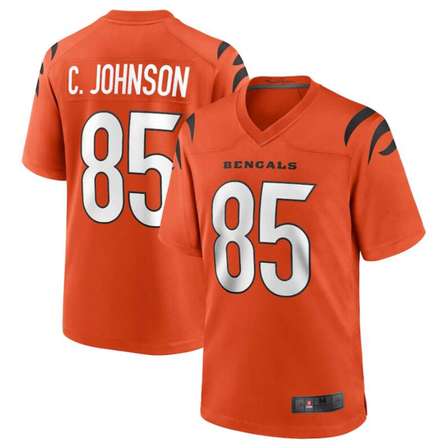 Choea C.Bengals #85 Chad Johnson Orange Retired Player Alternate Game Jersey American Stitched Jerseys