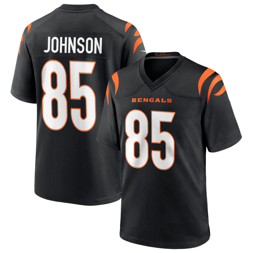 Choea C.Bengals #85 Chad Johnson Player Black Home Game Stitched Jerseys