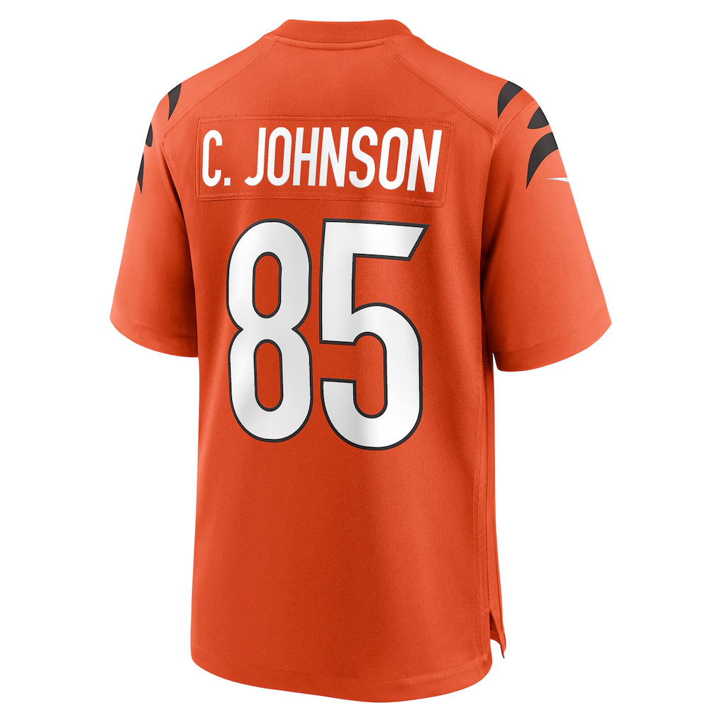 Choea C.Bengals #85 Chad Johnson Player Orange Home Game Stitched Jerseys