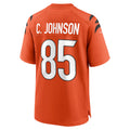 Choea C.Bengals #85 Chad Johnson Player Orange Home Game Stitched Jerseys