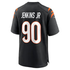 Choea C.Bengals #90 Kris Jenkins Jr Player Black Home Game Stitched Jerseys
