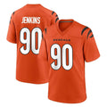 Choea C.Bengals #90 Kris Jenkins Jr Player Orange Home Game Stitched Jerseys