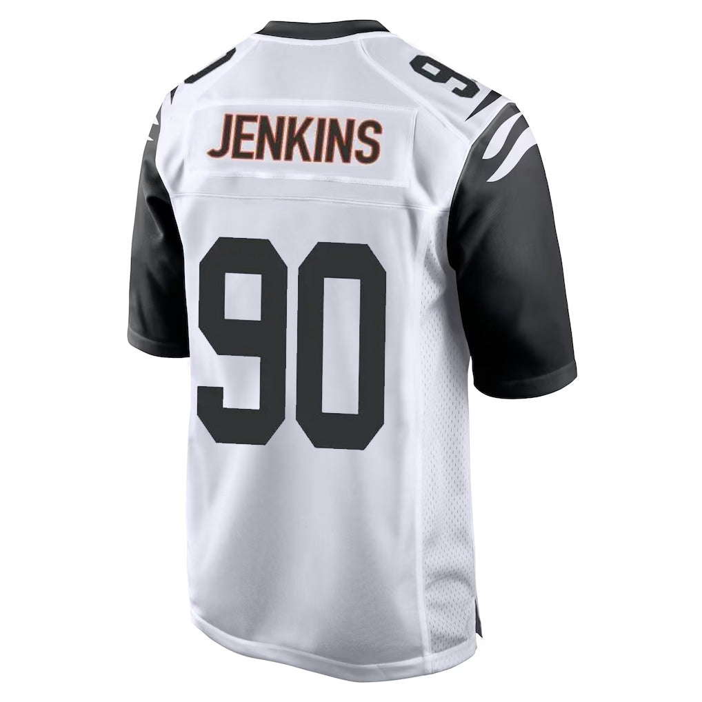 Choea C.Bengals #90 Kris Jenkins Jr Player White Alternate Home Game Stitched Jerseys