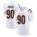 Choea C.Bengals #90 Kris Jenkins Jr Player White Home Game Stitched Jerseys