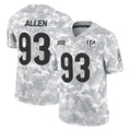 Choea C.Bengals #93 Jonathan Allen Player Arctic Camo Salute to Service Limited Stitched Jerseys