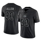 Choea C.Bengals #93 Jonathan Allen Player Black Reflective Limited Game Stitched Jerseys