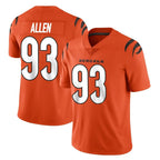 Choea C.Bengals #93 Jonathan Allen Player Orange Vapor Untouchable Limited Home Game Stitched Jerseys