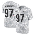 Choea C.Bengals #97 Dexter Lawrence II Player Arctic Camo Salute to Service Limited Stitched Jerseys