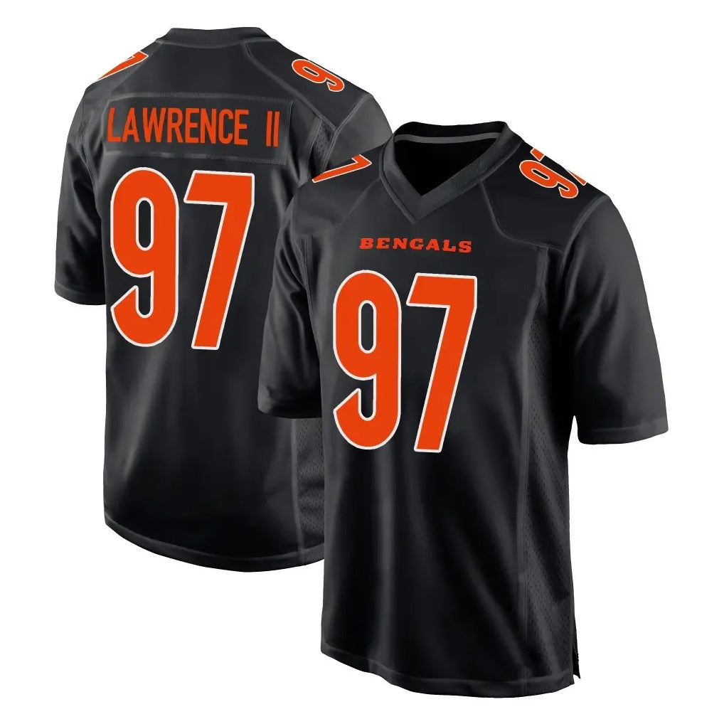 Choea C.Bengals #97 Dexter Lawrence II Player Black Fashion Game Stitched Jerseys
