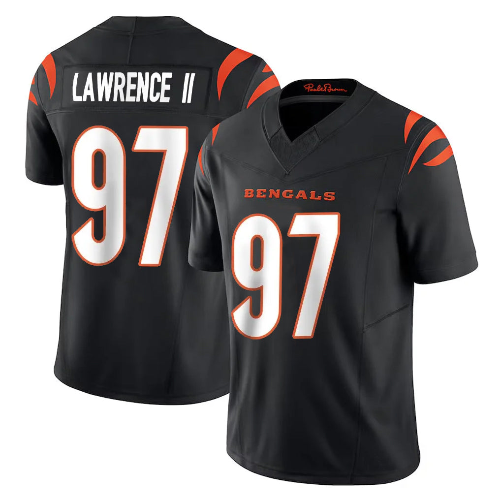 Choea C.Bengals #97 Dexter Lawrence II Player Black Vapor F.U.S.E. Limited Home Game Stitched Jerseys