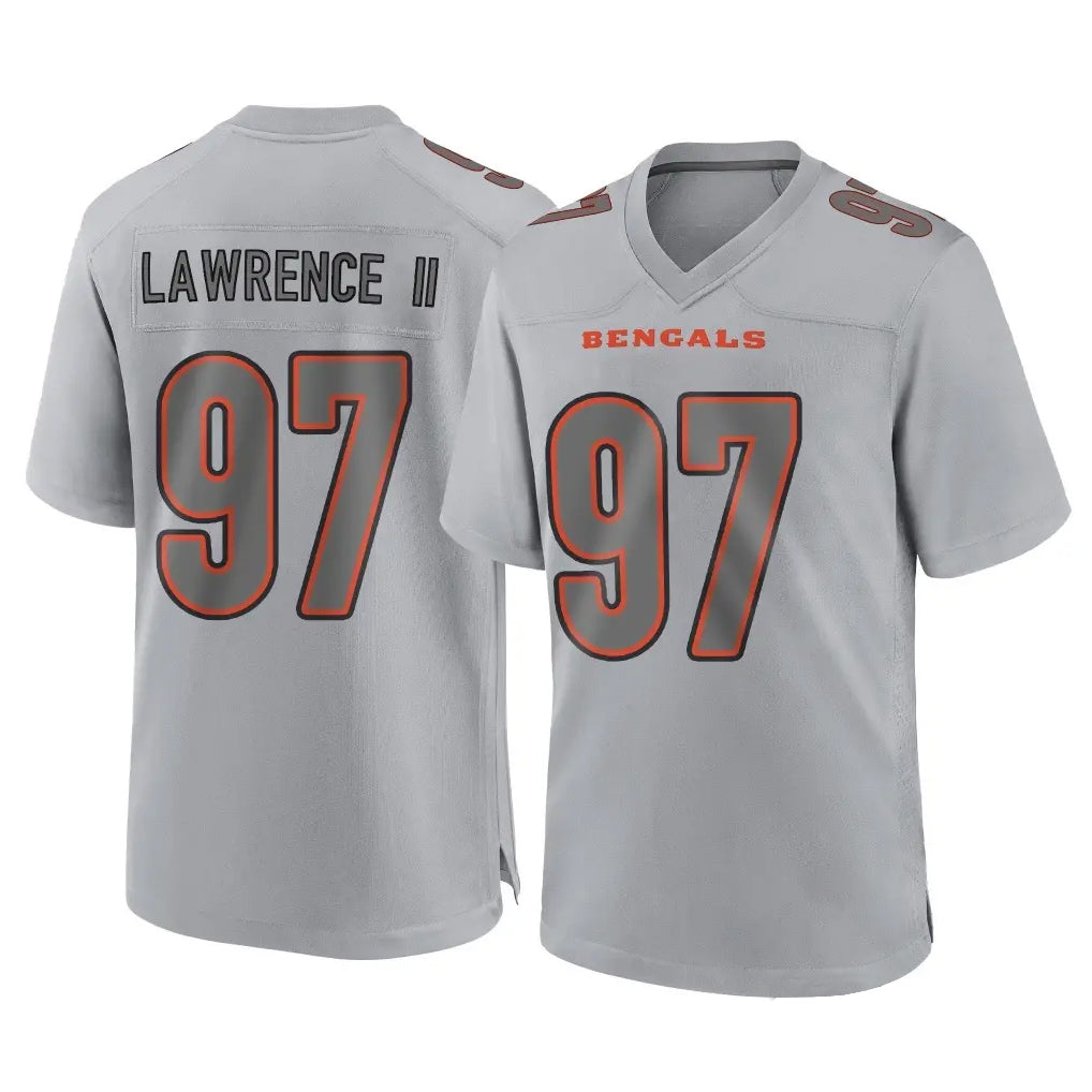 Choea C.Bengals #97 Dexter Lawrence II Player Gray Atmosphere Fashion Game Stitched Jerseys