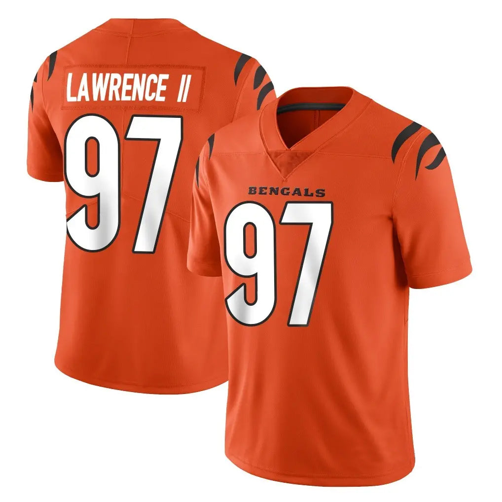 Choea C.Bengals #97 Dexter Lawrence II Player Orange Vapor Untouchable Limited Home Game Stitched Jerseys