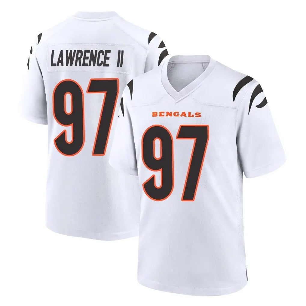 Choea C.Bengals #97 Dexter Lawrence II Player White Home Game Stitched Jerseys