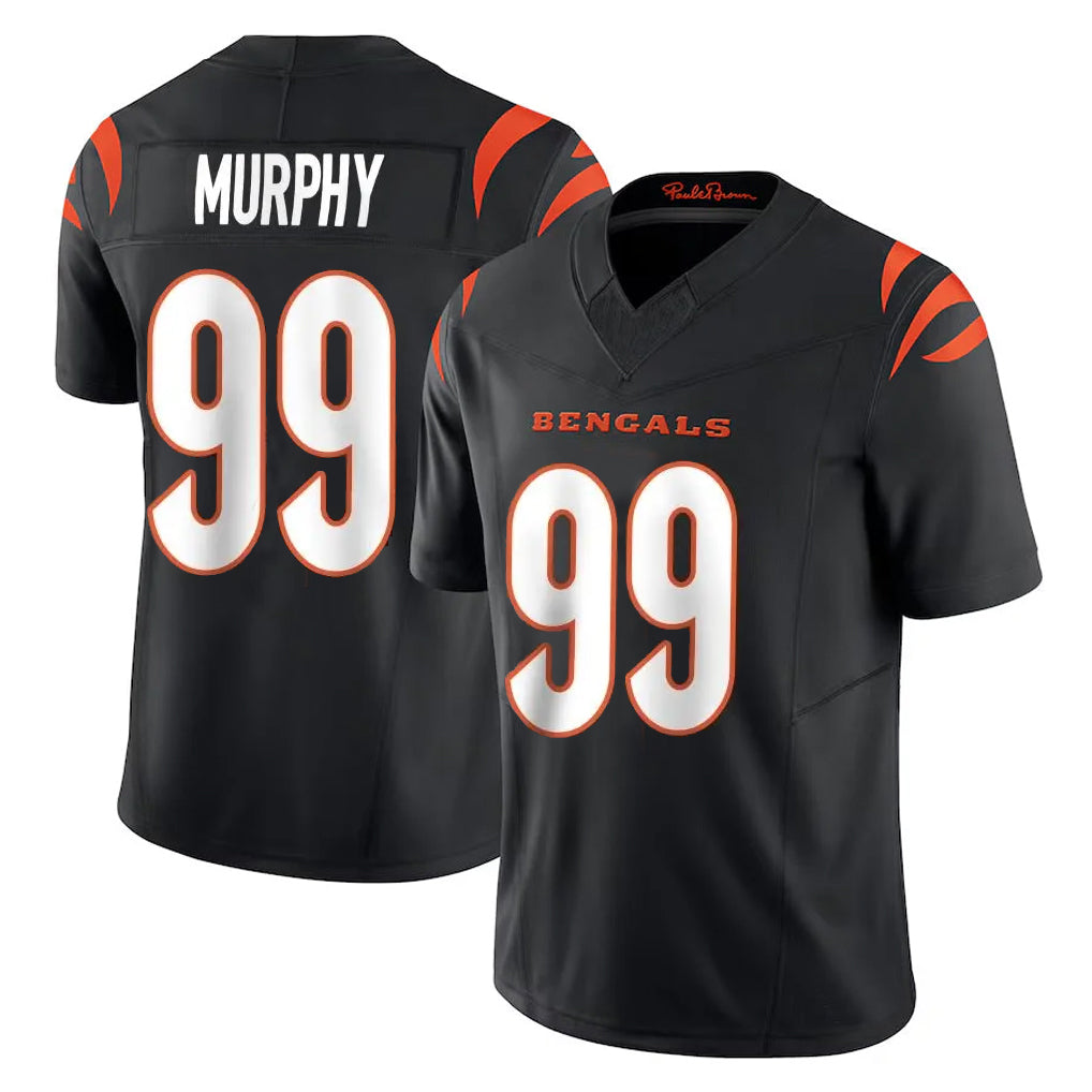 Choea C.Bengals #99 Myles Murphy Player Black Vapor F.U.S.E. Limited Home Game Stitched Jerseys