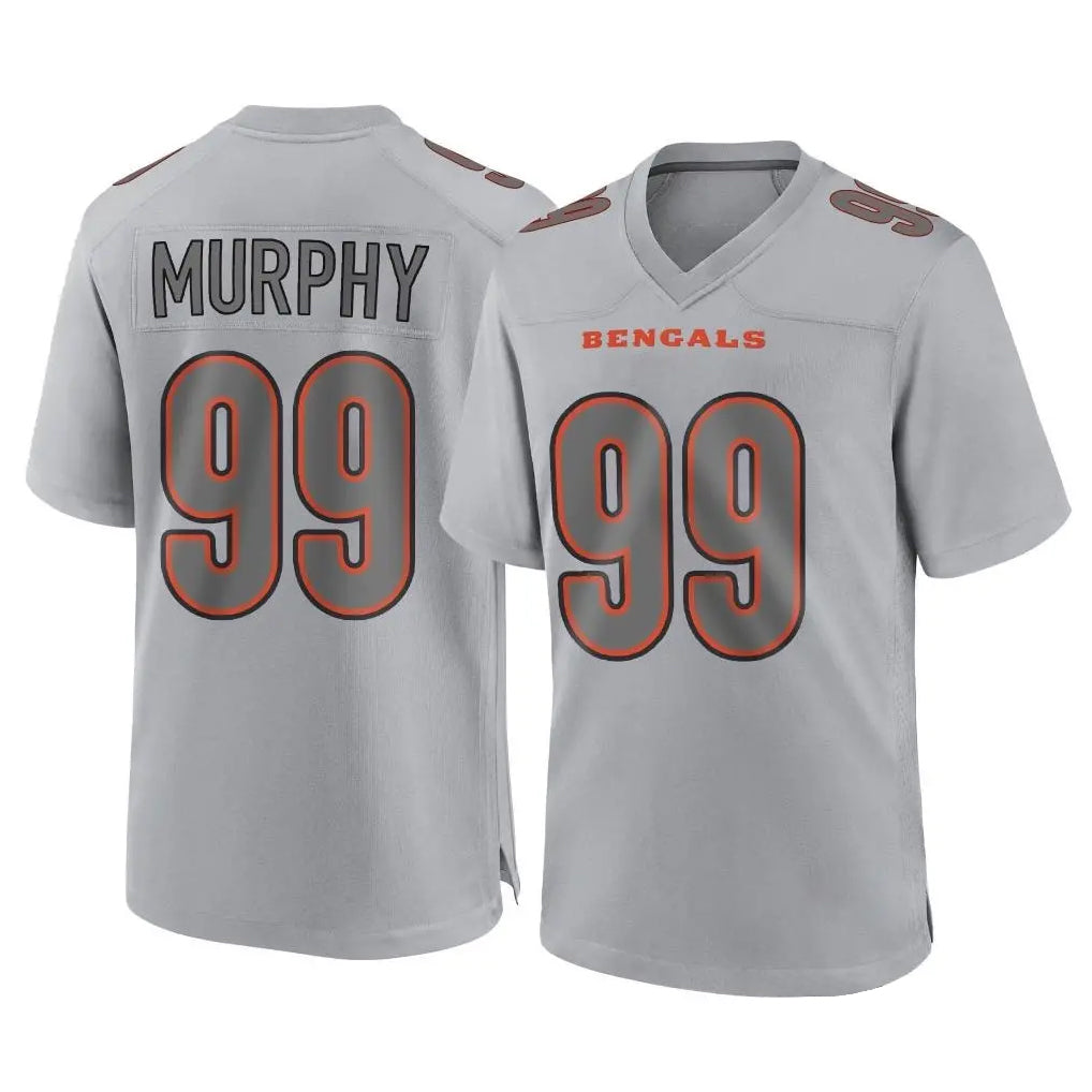 Choea C.Bengals #99 Myles Murphy Player Gray Atmosphere Fashion Game Stitched Jerseys