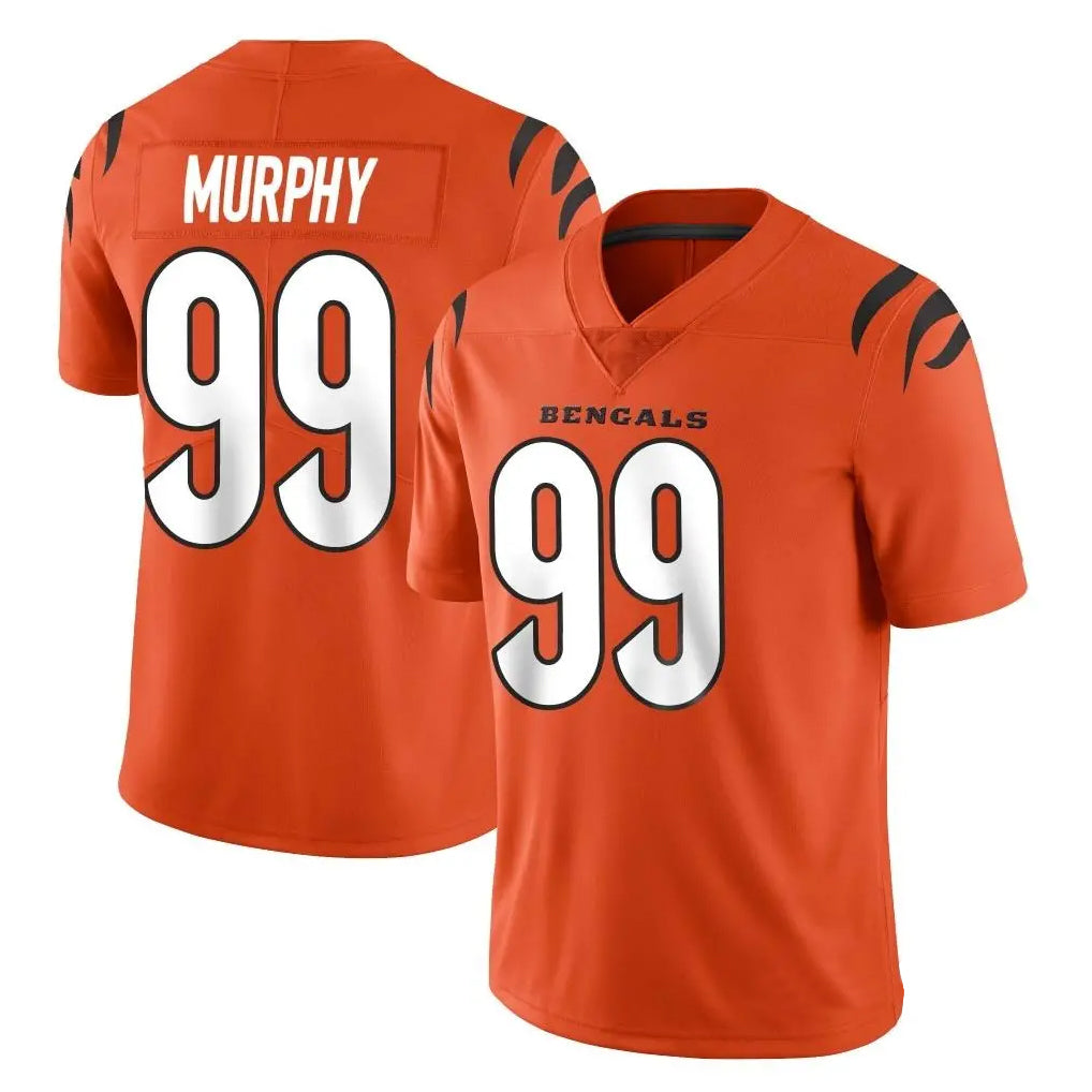 Choea C.Bengals #99 Myles Murphy Player Orange Vapor Untouchable Limited Home Game Stitched Jerseys