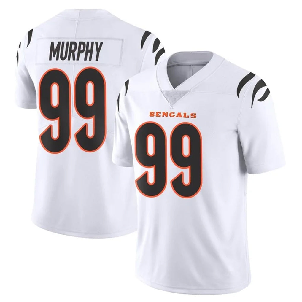 Choea C.Bengals #99 Myles Murphy Player White Vapor Untouchable Limited Home Game Stitched Jerseys