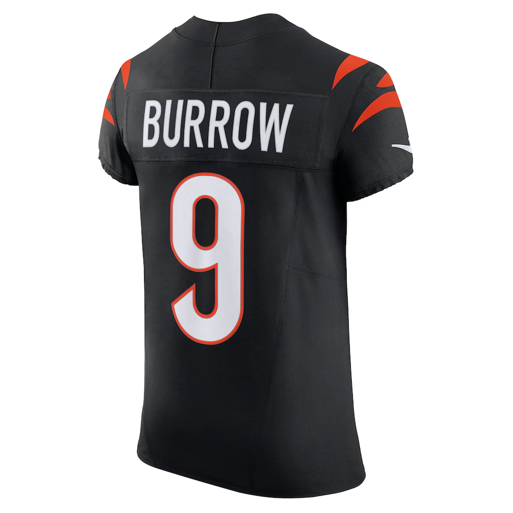 Choea C.Bengals #9 Joe Burrow Black Team Vapor F.U.S.E. Elite Stitched Jerseys