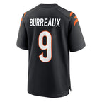 Choea C.Bengals #9 Joe Burrow Player Black Home Game Stitched Jerseys