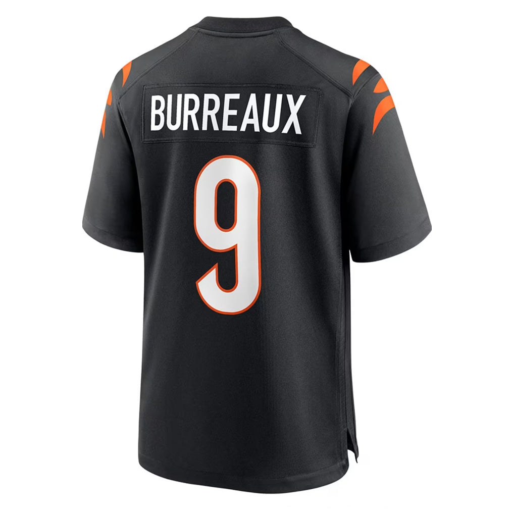 Choea C.Bengals #9 Joe Burrow Player Black Home Game Stitched Jerseys