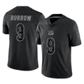 Choea C.Bengals #9 Joe Burrow Player Black Reflective Limited Game Stitched Jerseys