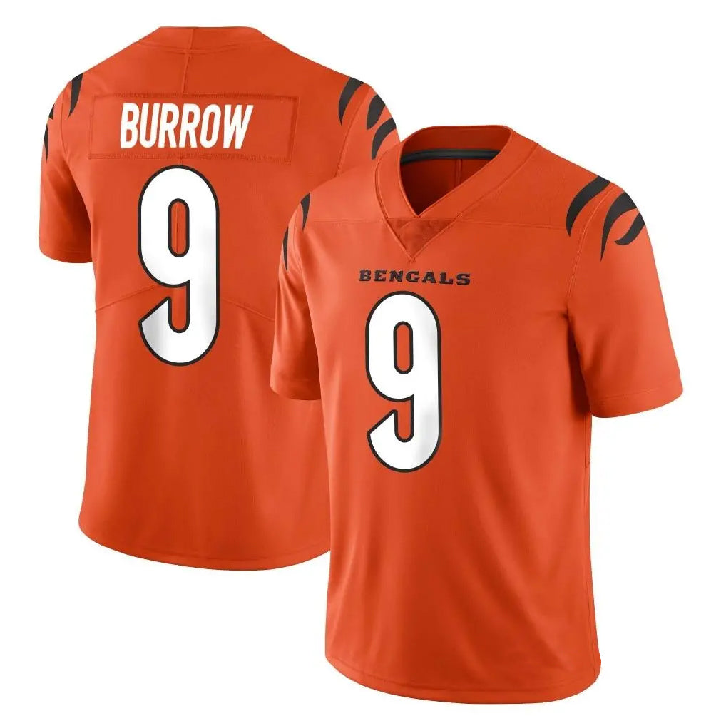 Choea C.Bengals #9 Joe Burrow Player Orange Vapor Untouchable Limited Home Game Stitched Jerseys