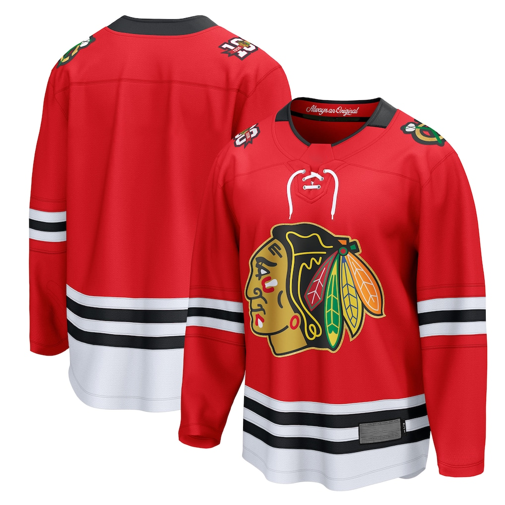 Choea C.Blackhawks Red Centennial Breakaway Jerseys