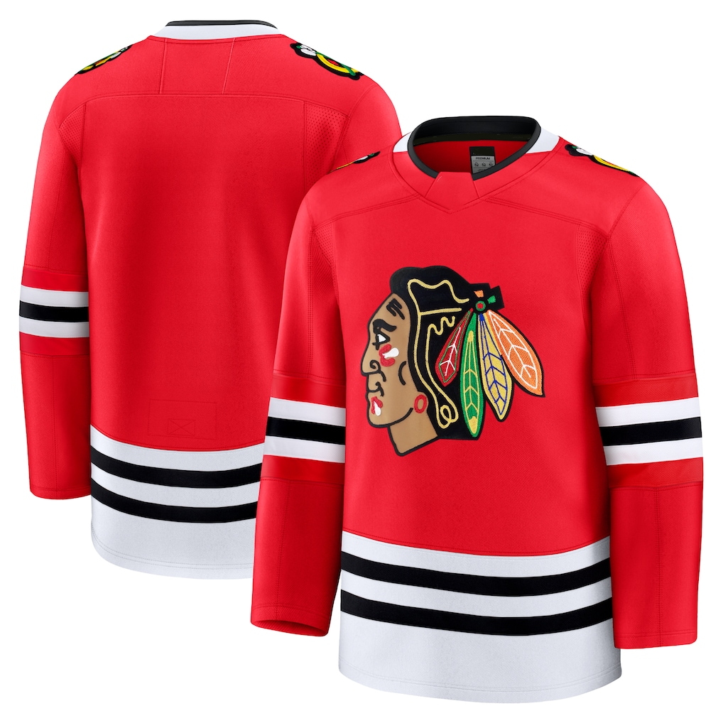 Choea C.Blackhawks Red Home Premium Jerseys