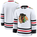 Choea C.Blackhawks White Away Premium Jerseys