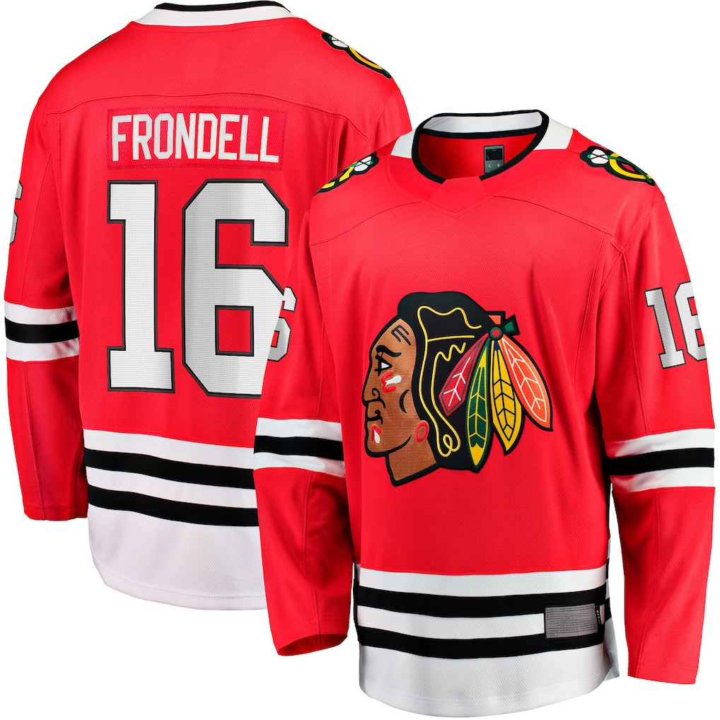Choea C.Blackhawks #16 Anton Frondell Red Breakaway Jerseys